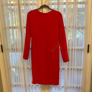 TOM FORD, Dark Orange, Long Sleeve, Backless Dress.  Mint Condition. Size 46.